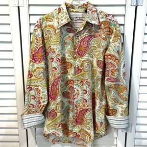 Robert Graham | Flip Cuff Luxury Paisley LS Button Down Shirt